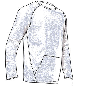 Fashion sewing patterns for Sweatshirt 7968
